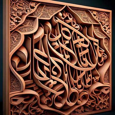 3D model Muslim terms (STL)